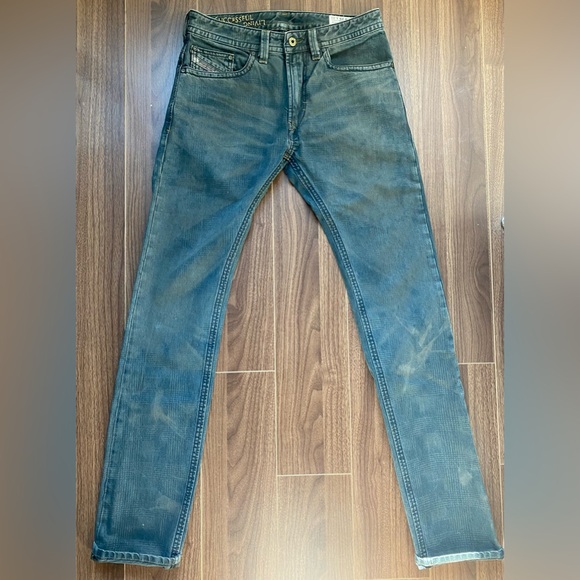 Diesel Other - Diesel Men's Thavar Jeans Distressed greenish Wash Skinny SlimFit Vintage W29L32